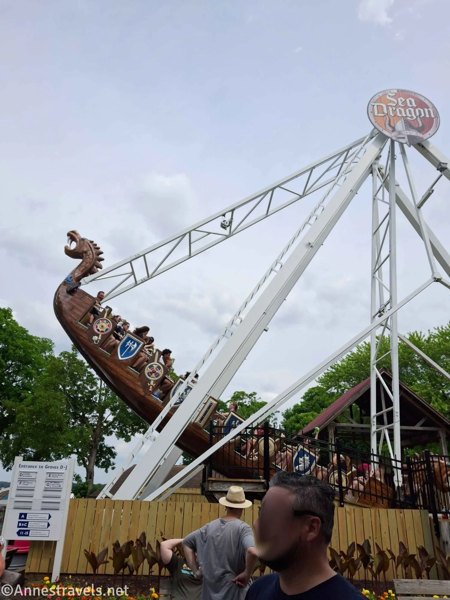 The Sea Dragon going over the "waves" at SeaBreeze Amusement Park, New York