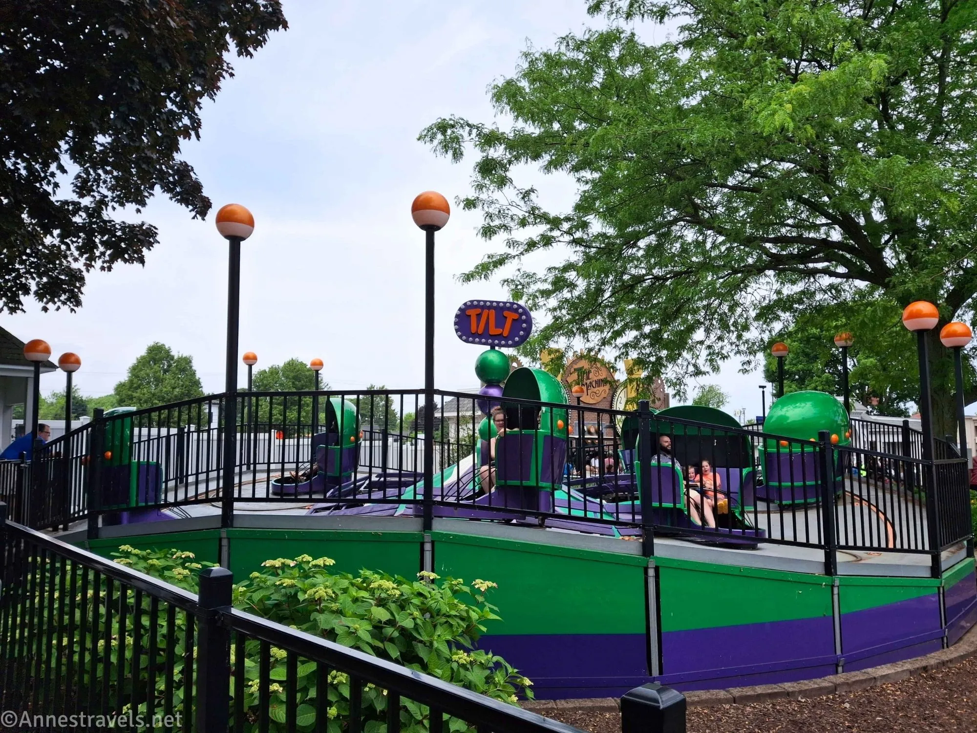 The Tilt-a-Whirl at SeaBreeze Amusement Park, New York
