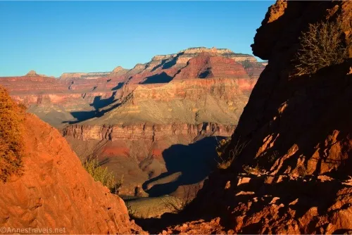 Red and white cliffs of the Grand canyon
