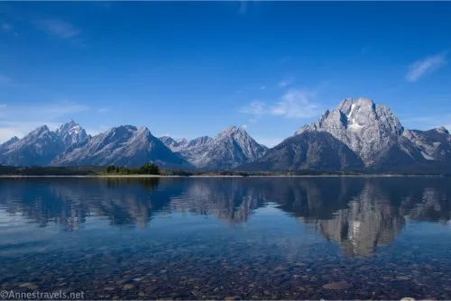 Reflections of the Teton Range in Jackson Lake 