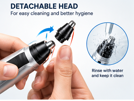 BZ-001 rotary nose and ear trimmer features