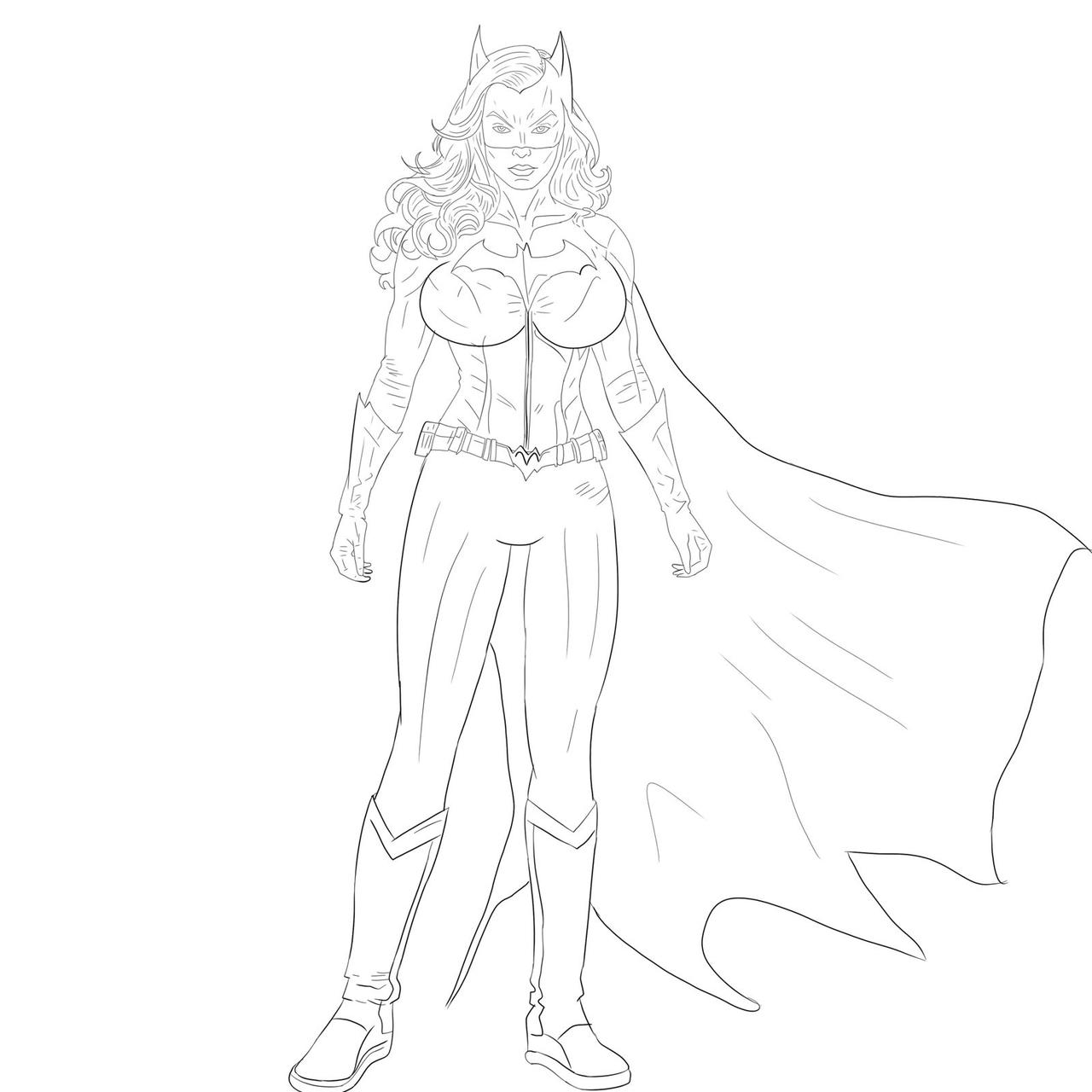 Rough sketch pass before colour