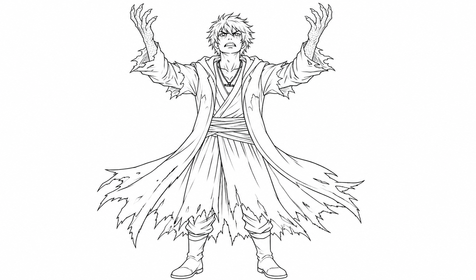 Rough sketch pass before colour