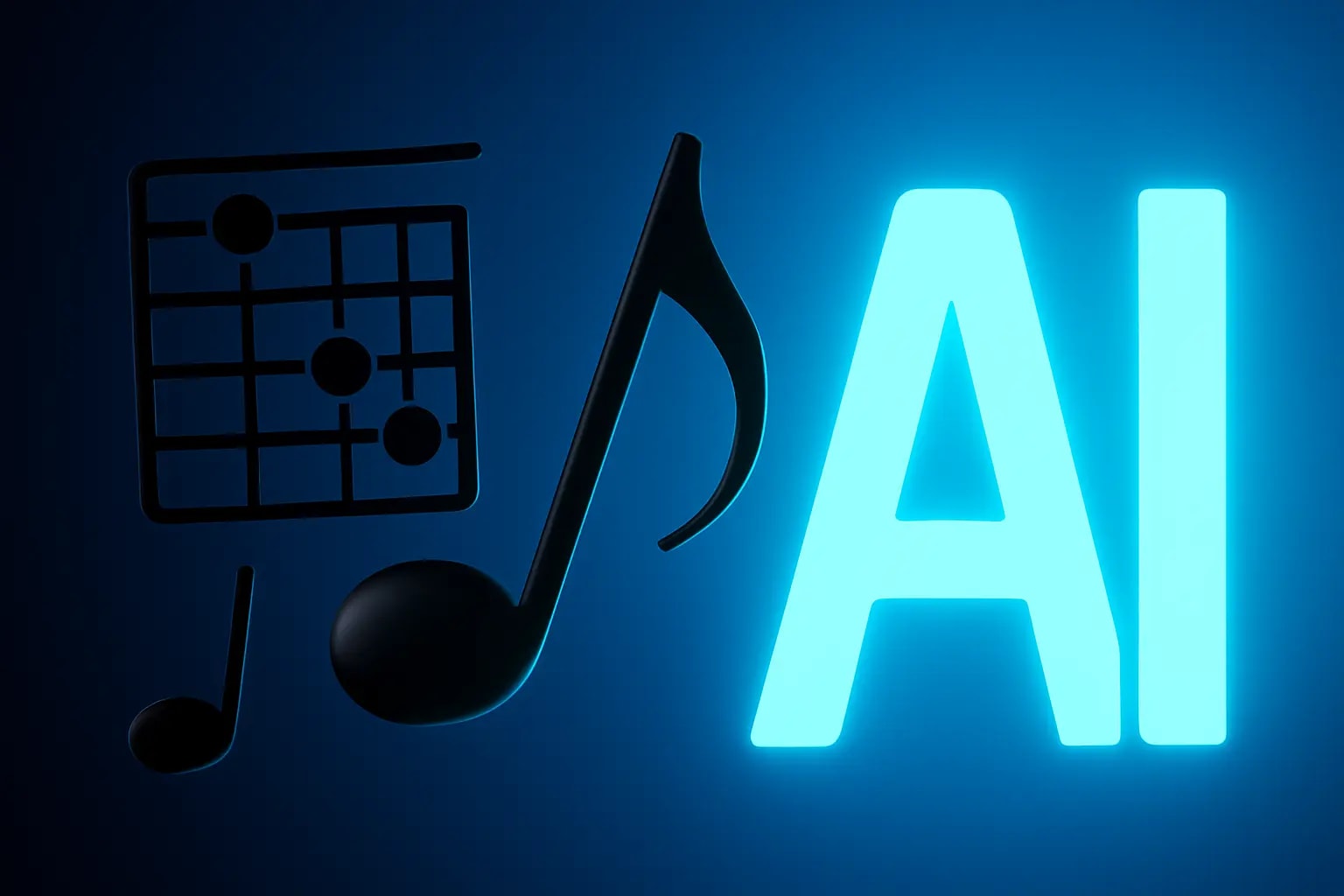 AI music notes, tabs and auto-notation
