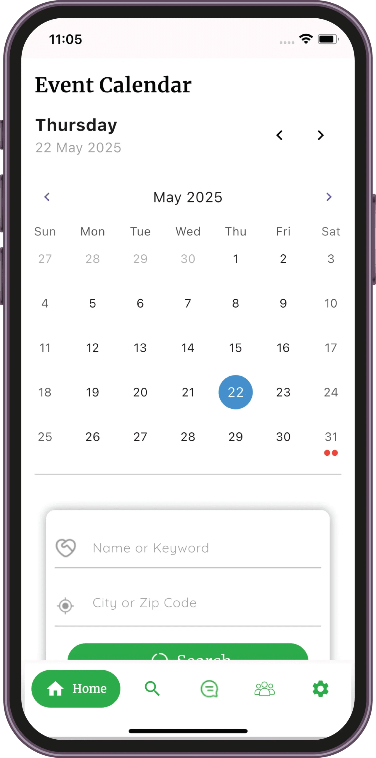 Event Calendar
