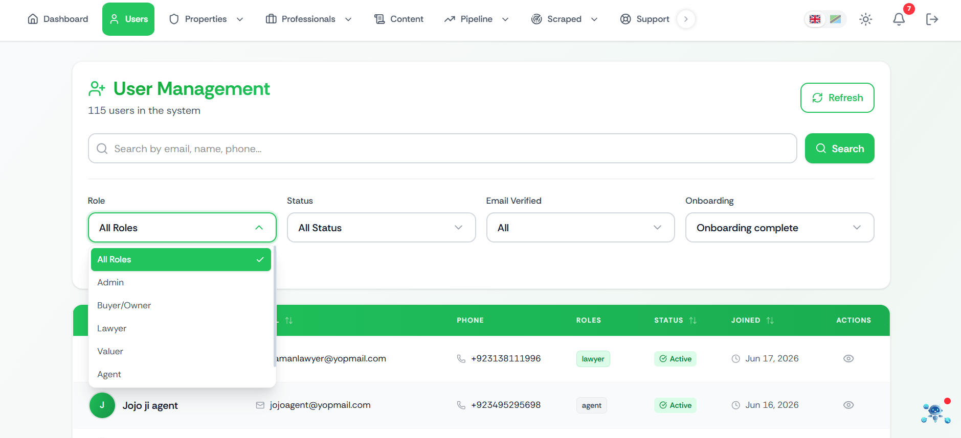 AI-Powered PropTech SaaS - Multi-Role Real-Estate Platform