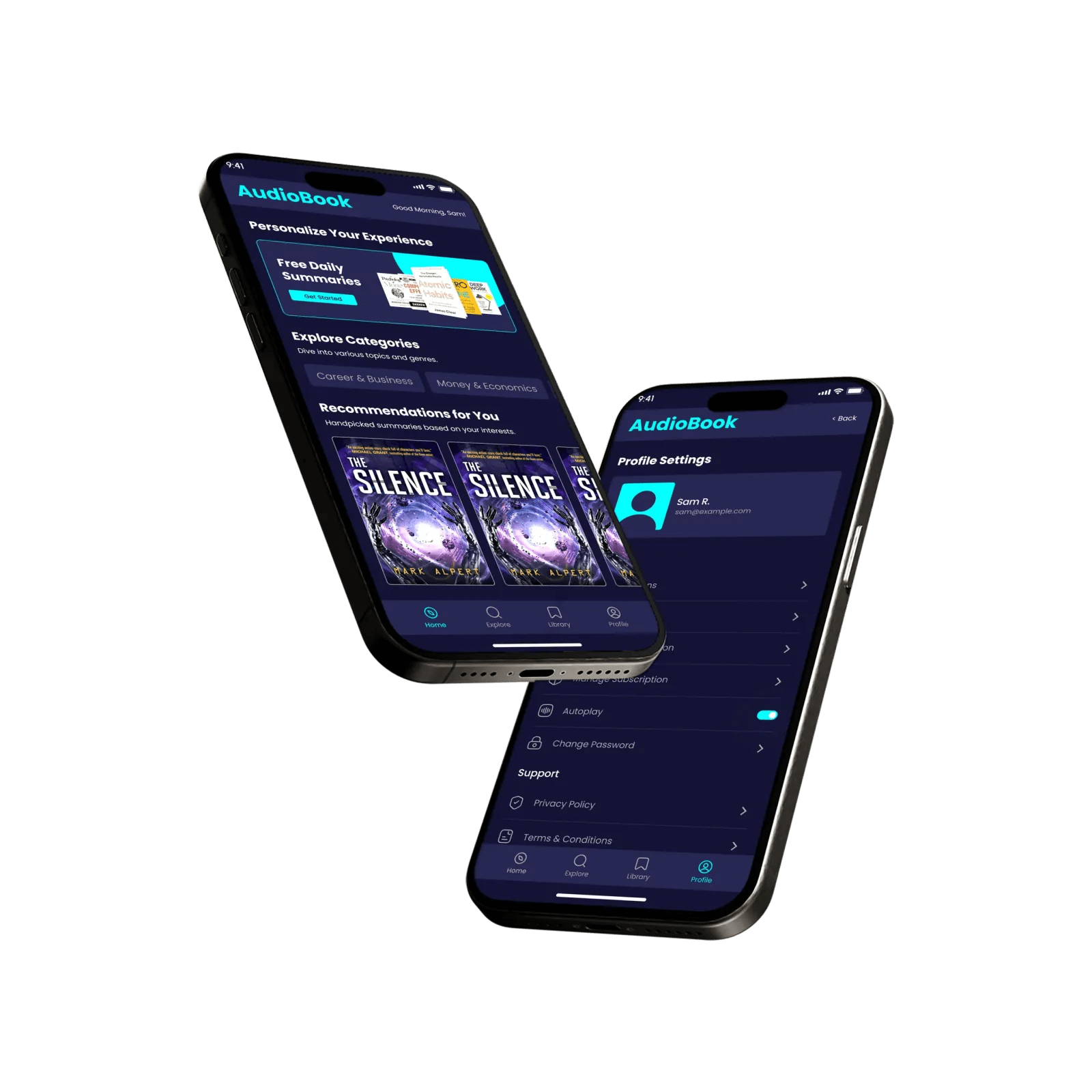 Audio Book App - project overview