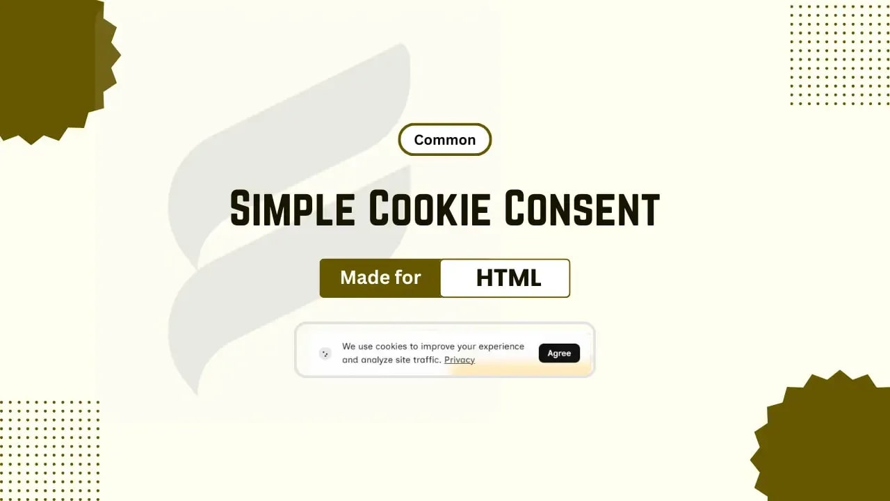 Simple Cookie Consent