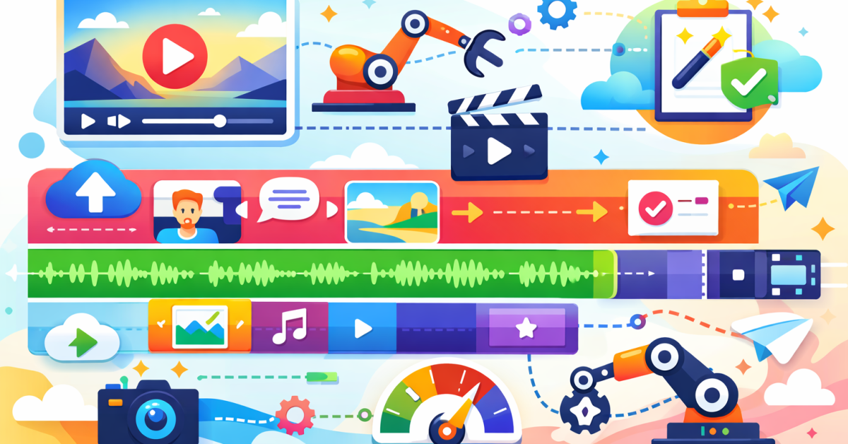 video editing automation timeline