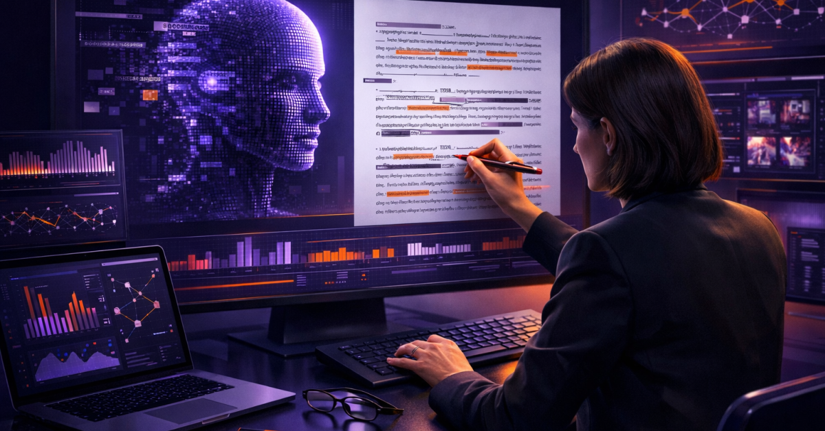  editor fixing ai generated content