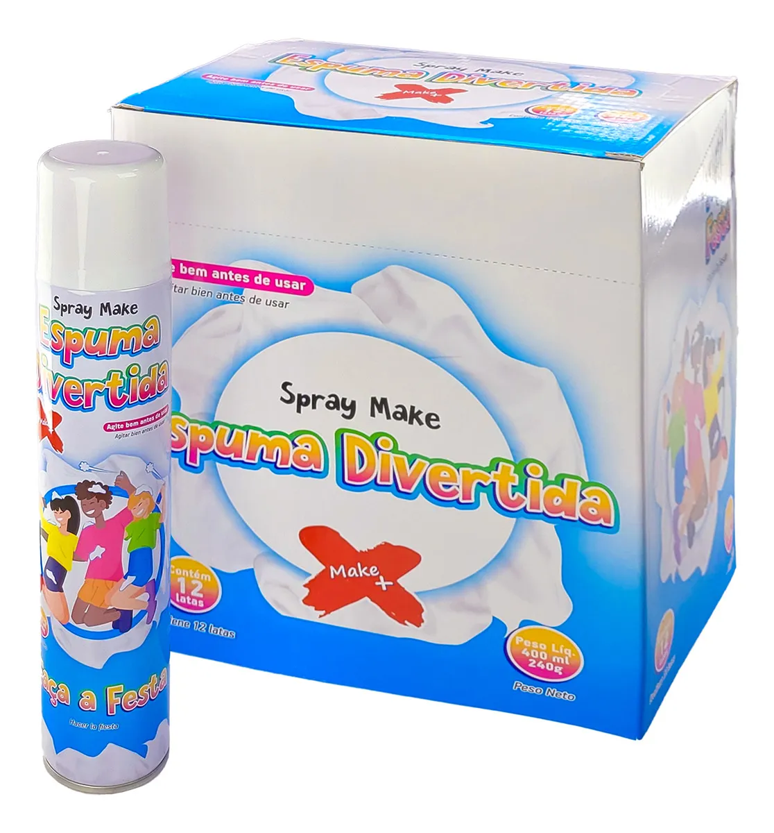 Caixa Espuma Carnaval - 12 Unidades