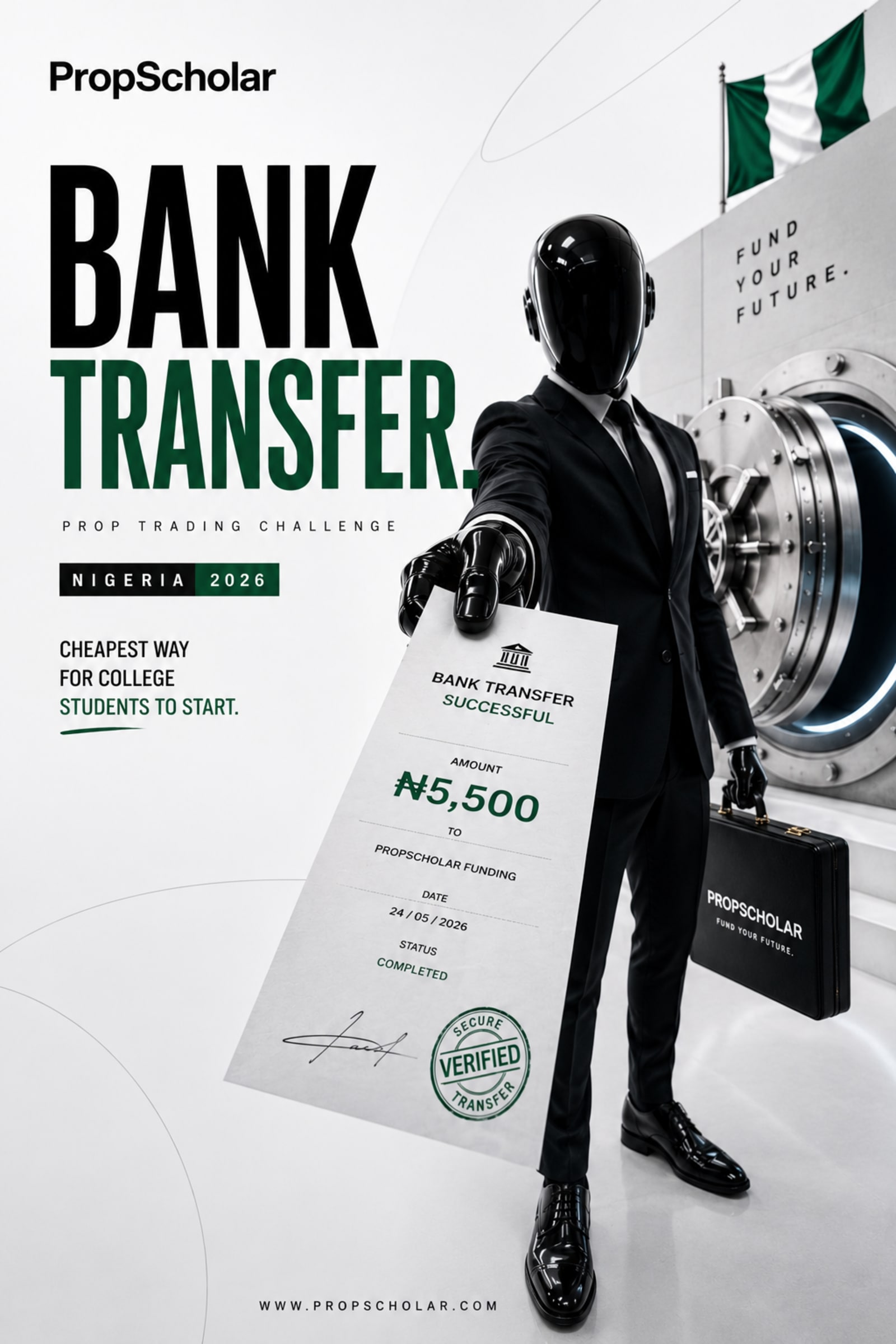Bank Transfer Prop Trading Challenge Nigeria 2026: Cheapest Way for College Students to Start