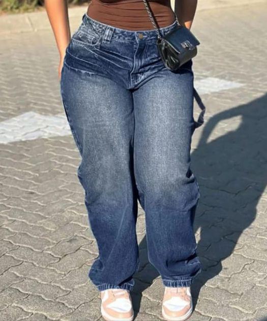 High-Waist Wide Leg Jeans