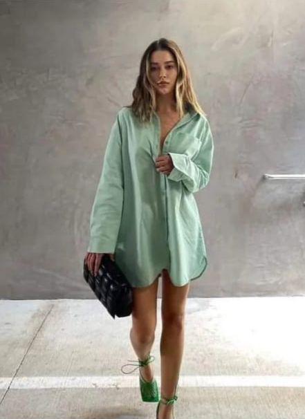 Oversized Shirt Dress
