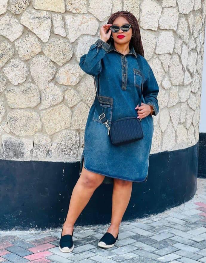 Denim Long Sleeve Dress