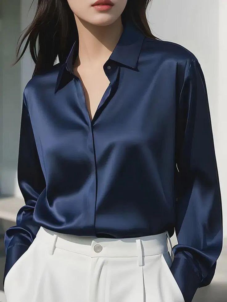 Ladies Satin Shirts