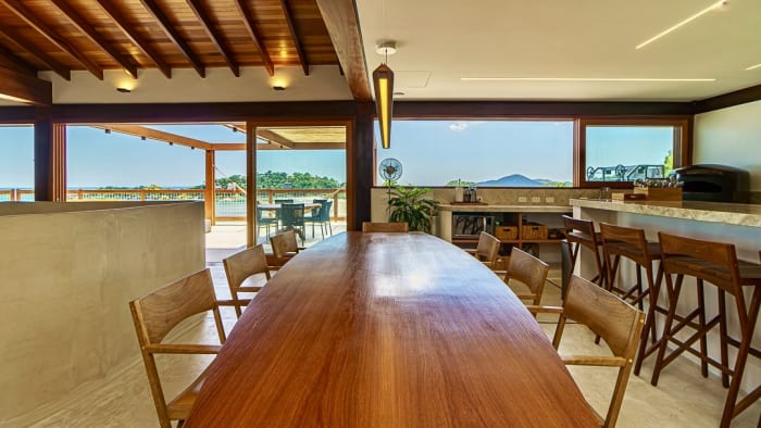 Casa nova no Condominio Iporanga com linda vista para o mar para locação anual — foto 17