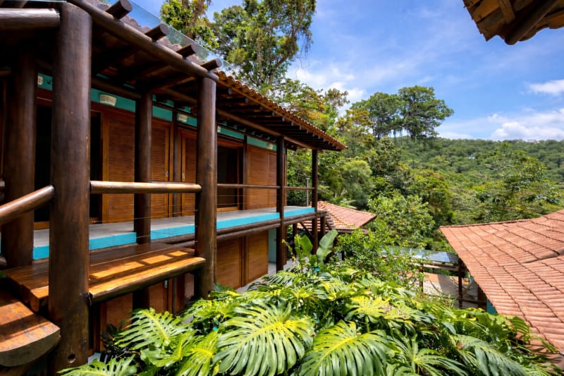 Arquitetura em madeira integrada à mata nativa