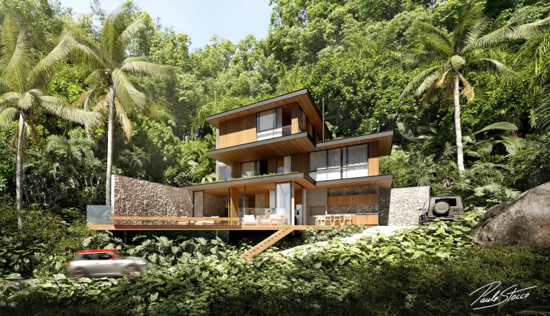 Arquitetura contemporânea abraçada pela natureza