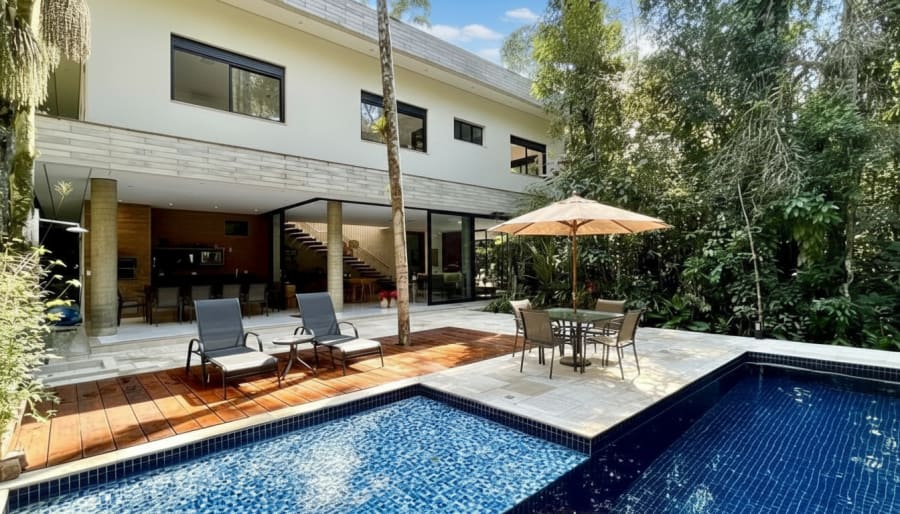 Casa Nova à Venda no Condomínio Iporanga – Exclusividade e Conforto no Guarujá