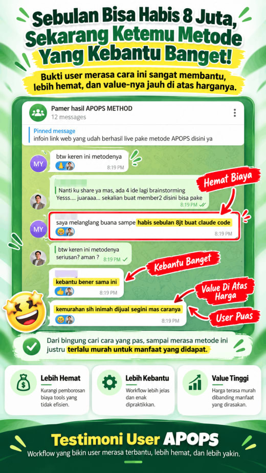 APOPS Method, Hemat dan Terbantu