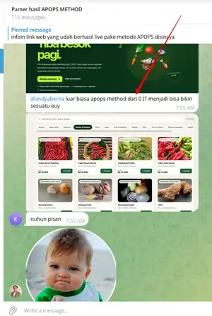 Testimoni pengguna APOPS pamer hasil project