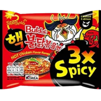 매운 한국 라면 불닭볶음면 3배 (Samyang Buldak 3x Spicy Chicken Noodles)