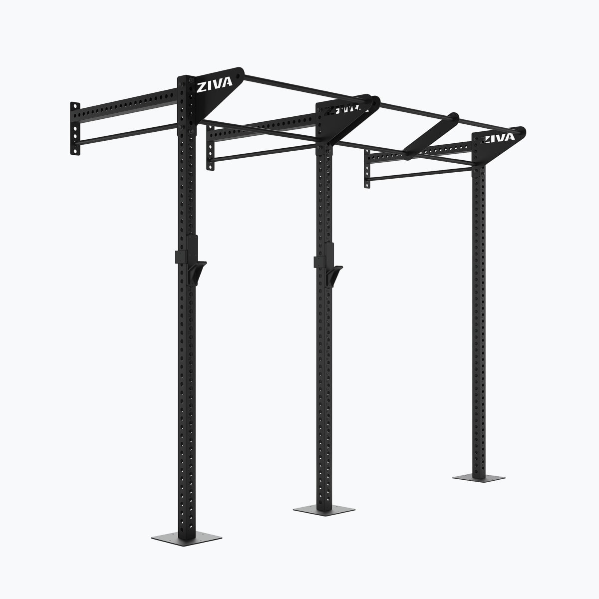 Khung Gánh Tạ, Power Racks & Giàn Rigs (Rigs & Racks) | ZIVA® 103 Giàn Khung Tập Đa Năng Gắn Tường ZIVA XP (Cao 2.7m (9ft), Trạm 3.0m / 10ft)