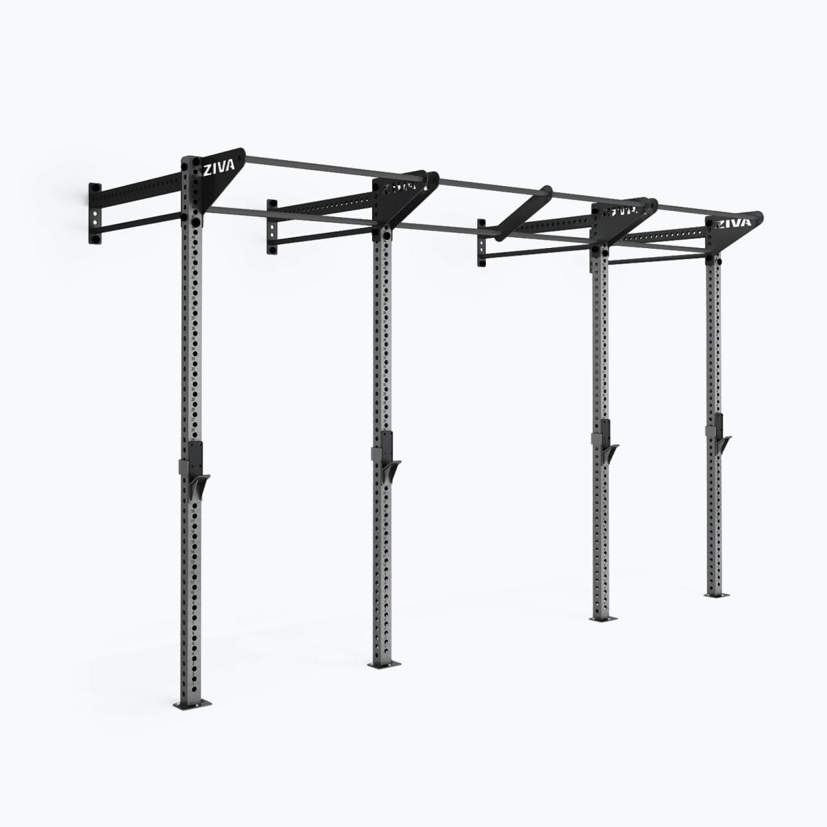 Khung Gánh Tạ, Power Racks & Giàn Rigs (Rigs & Racks) | ZIVA® 112 Giàn Khung Tập Đa Năng Gắn Tường Tiết Kiệm Diện Tích ZIVA XP (Cao 2.7m (9ft), Trạm 6.1m / 20ft)
