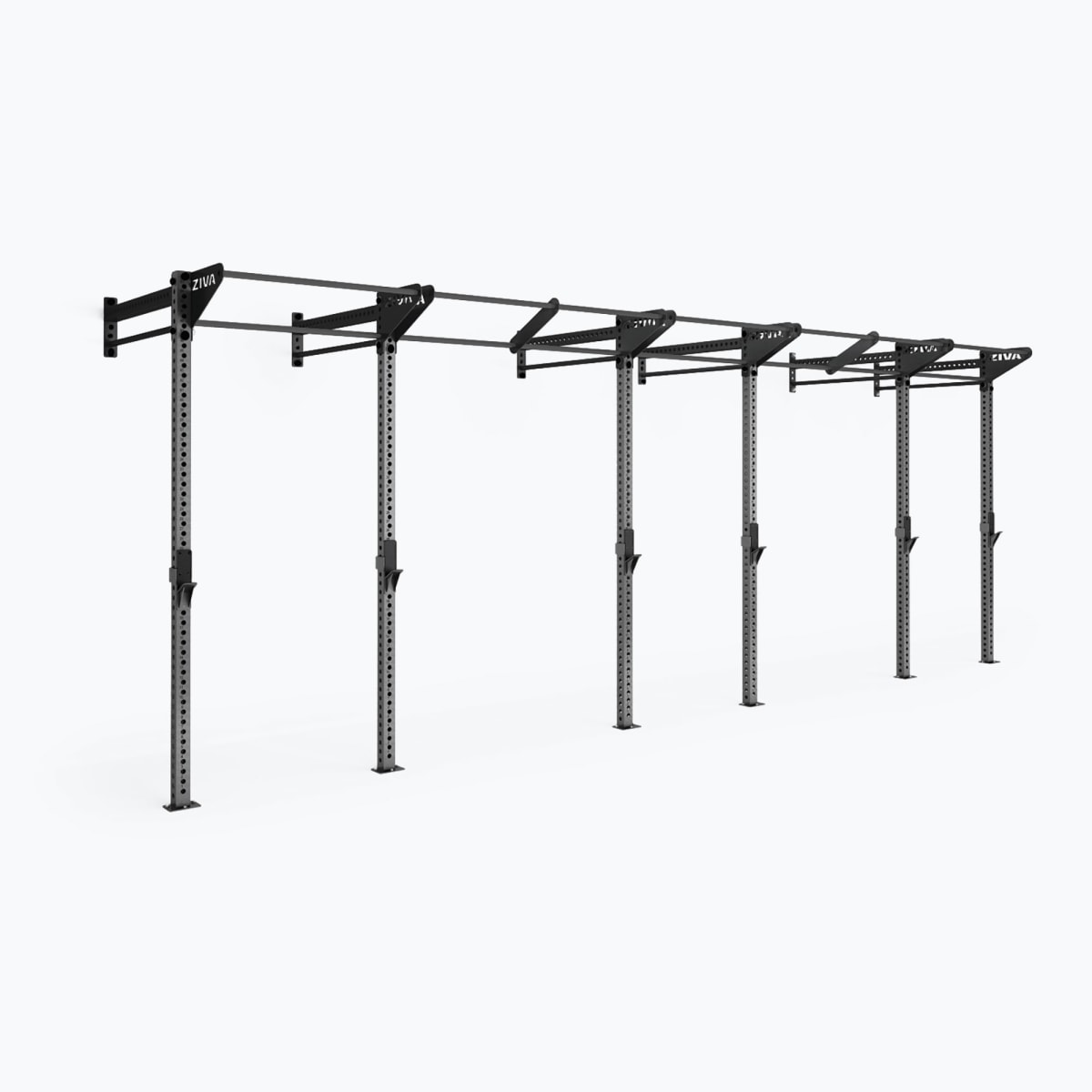 Khung Gánh Tạ, Power Racks & Giàn Rigs (Rigs & Racks) | ZIVA® 114 Giàn Khung Tập Đa Năng Gắn Tường Tiết Kiệm Diện Tích ZIVA XP (Cao 2.7m (9ft), Trạm 7.3m / 24ft)