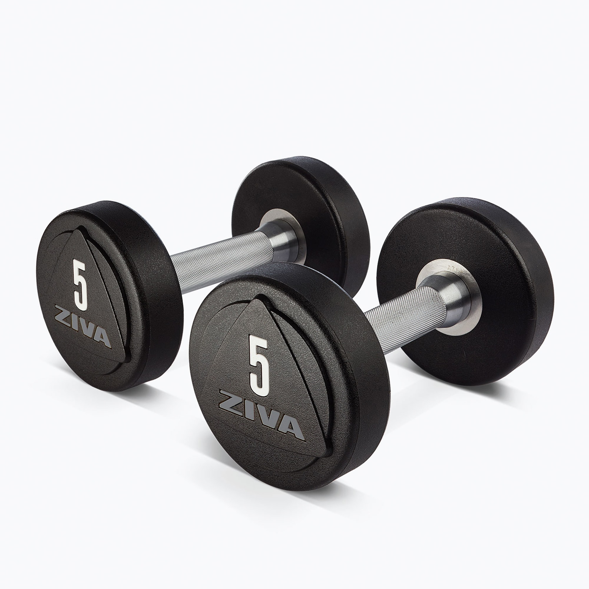 ZVO SOLID STEEL URETHANE STUDIO DUMBBELLS (1-10KG)