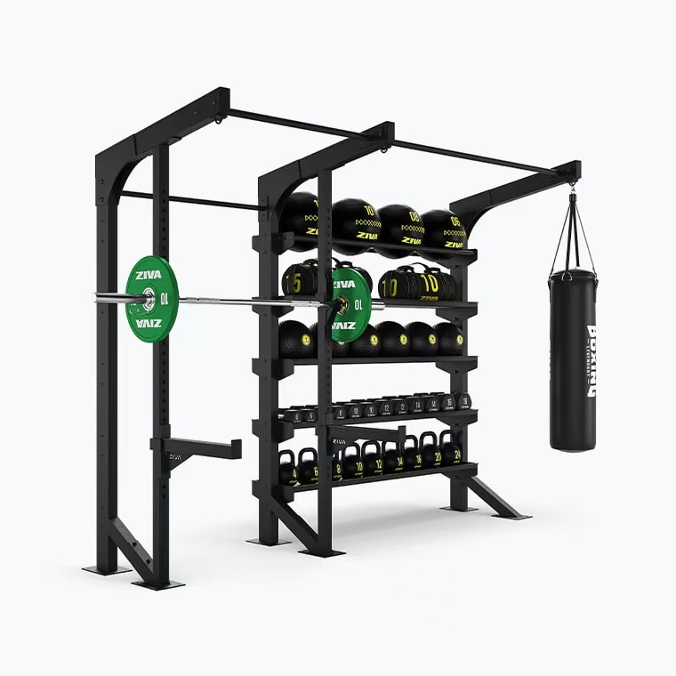 XP2 SQUAT RACK + XP2 UNIVERSAL STORAGE RACK