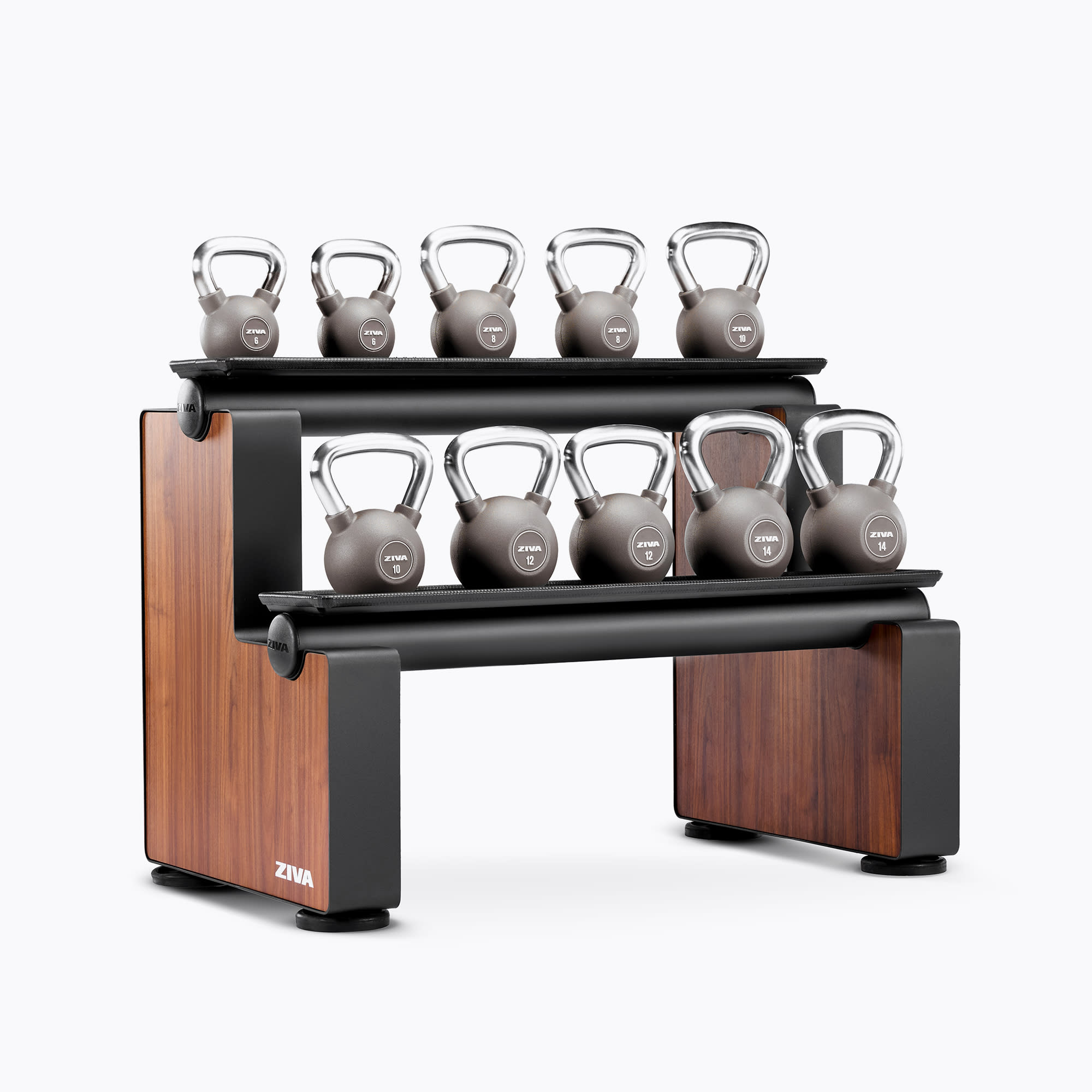 LUMINA URETHANE KETTLEBELL SETS + LUMINA KETTLEBELL RACK
