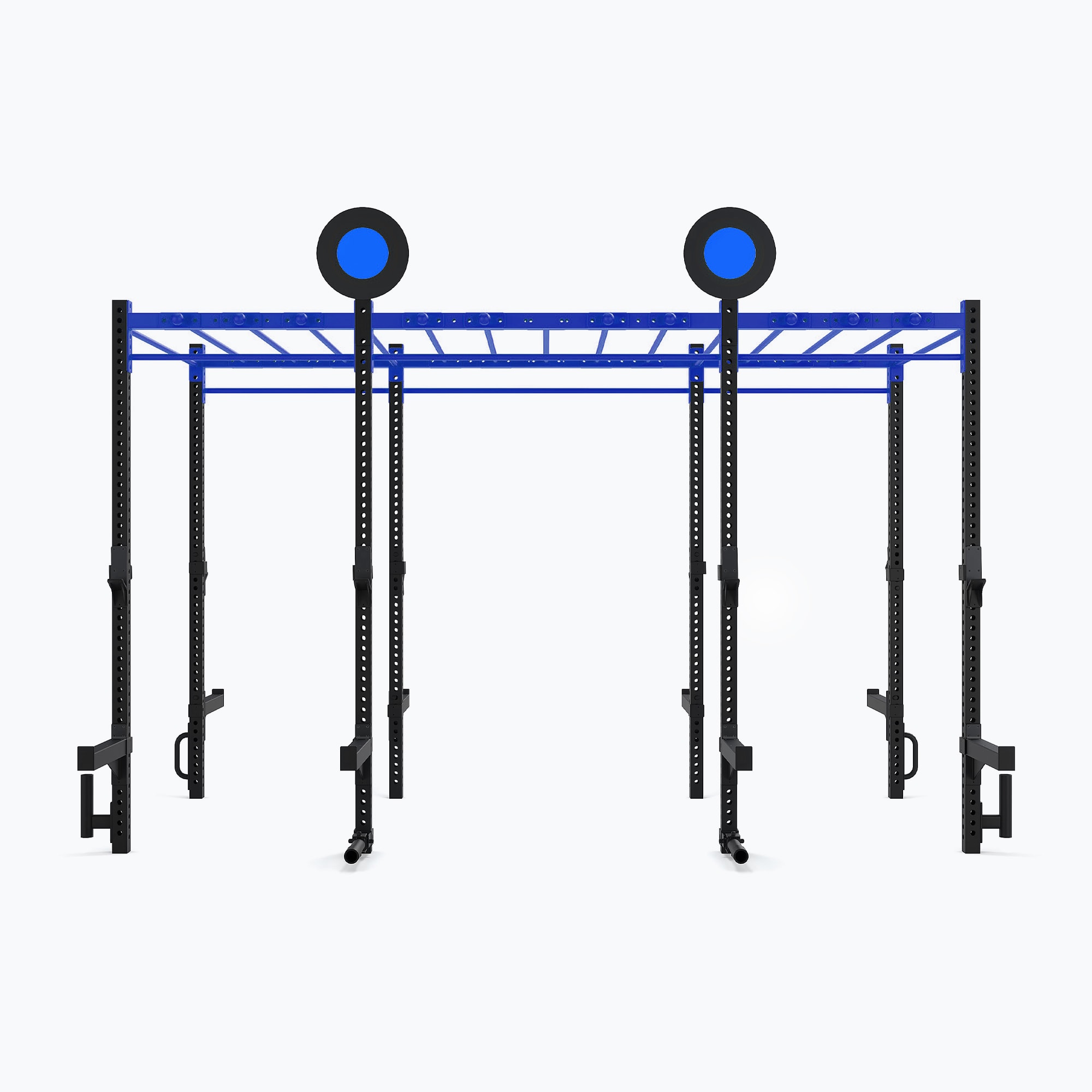 OUTDOOR 14' DOUBLE-SIDED FREESTANDING MONKEY BAR RIG