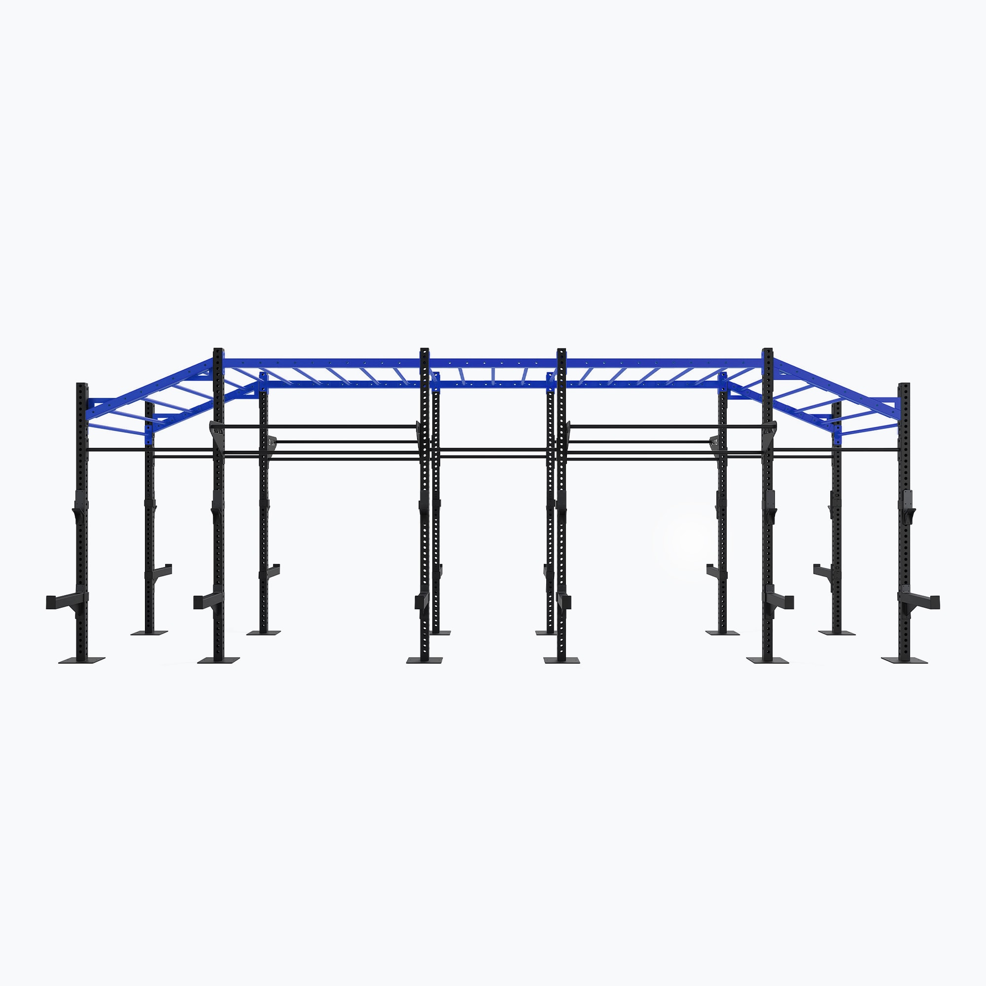 OUTDOOR 24' DOUBLE-SIDED MULTI-HEIGHT MONKEY BAR RIG