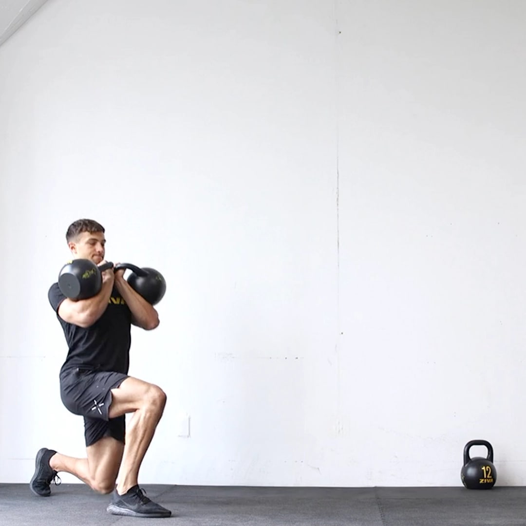 Forward Double Rack Lunge