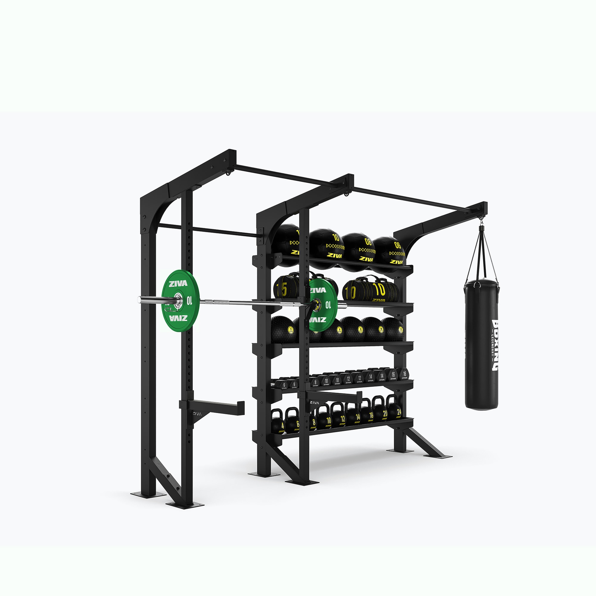 XP2 FLOOR MOUNTED SQUAT + 6’ RACK 2.0
