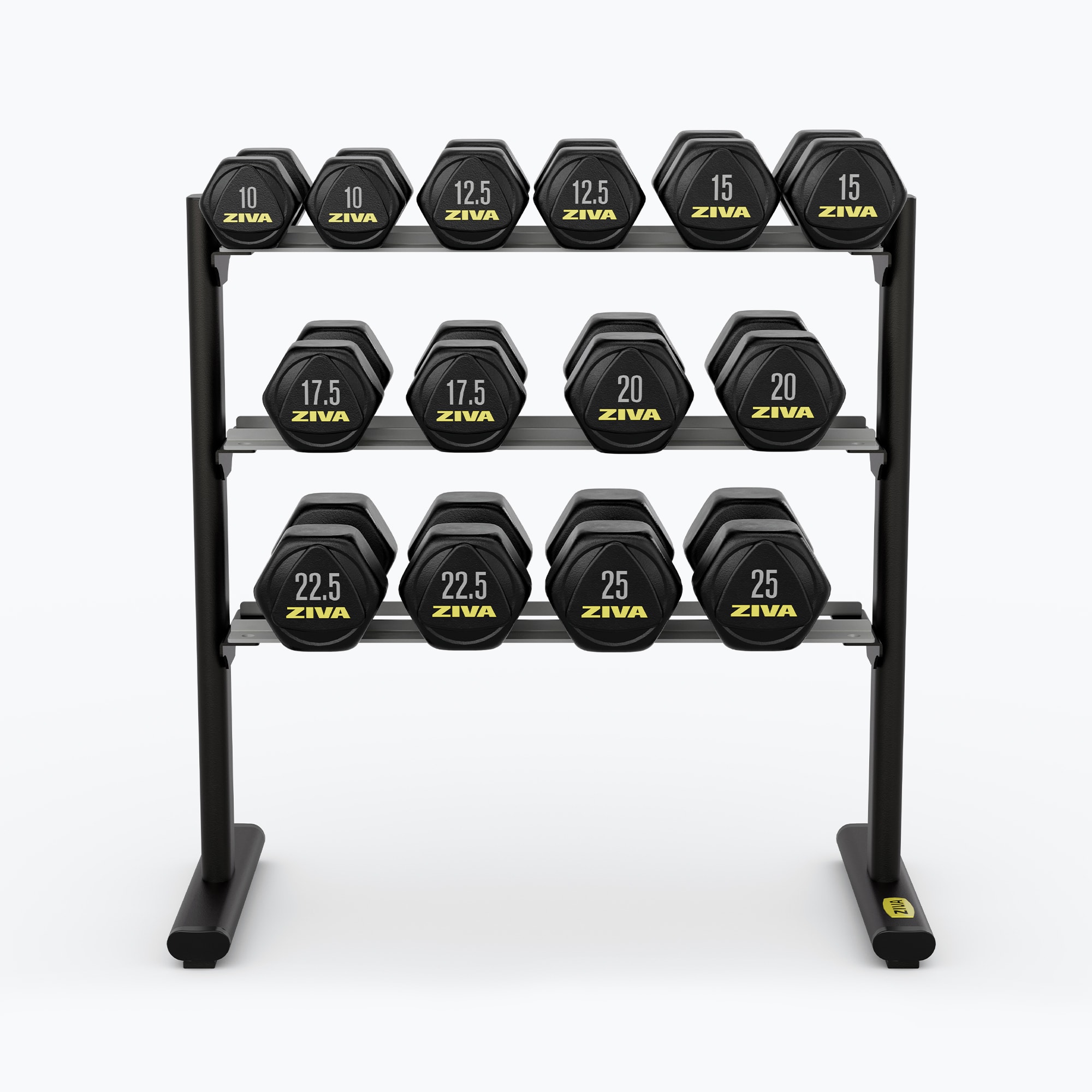ZIVA LITE 3-TIER TRIBELL & DUMBBELL RACK