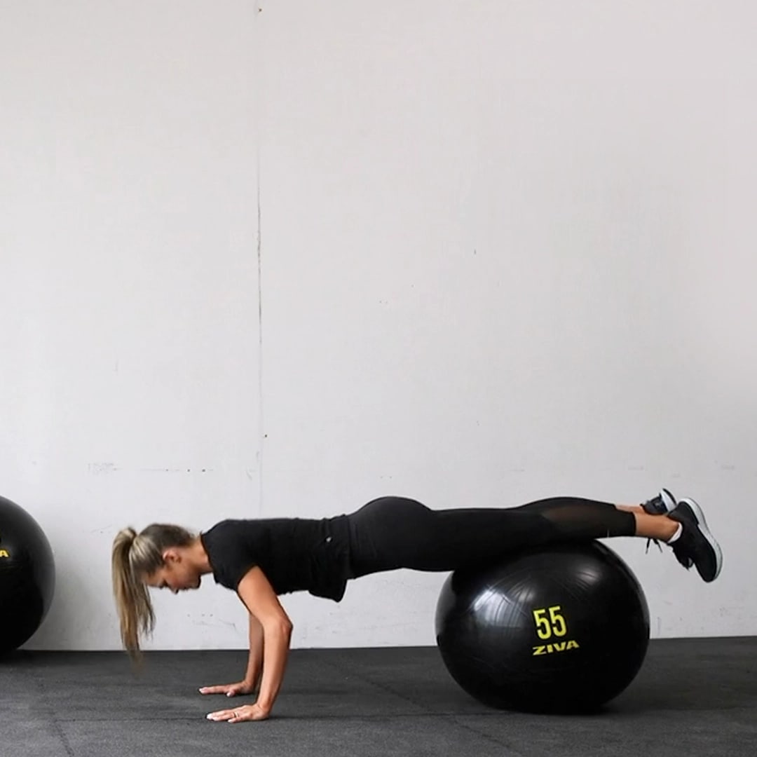 Decline Stability Knee Pushups