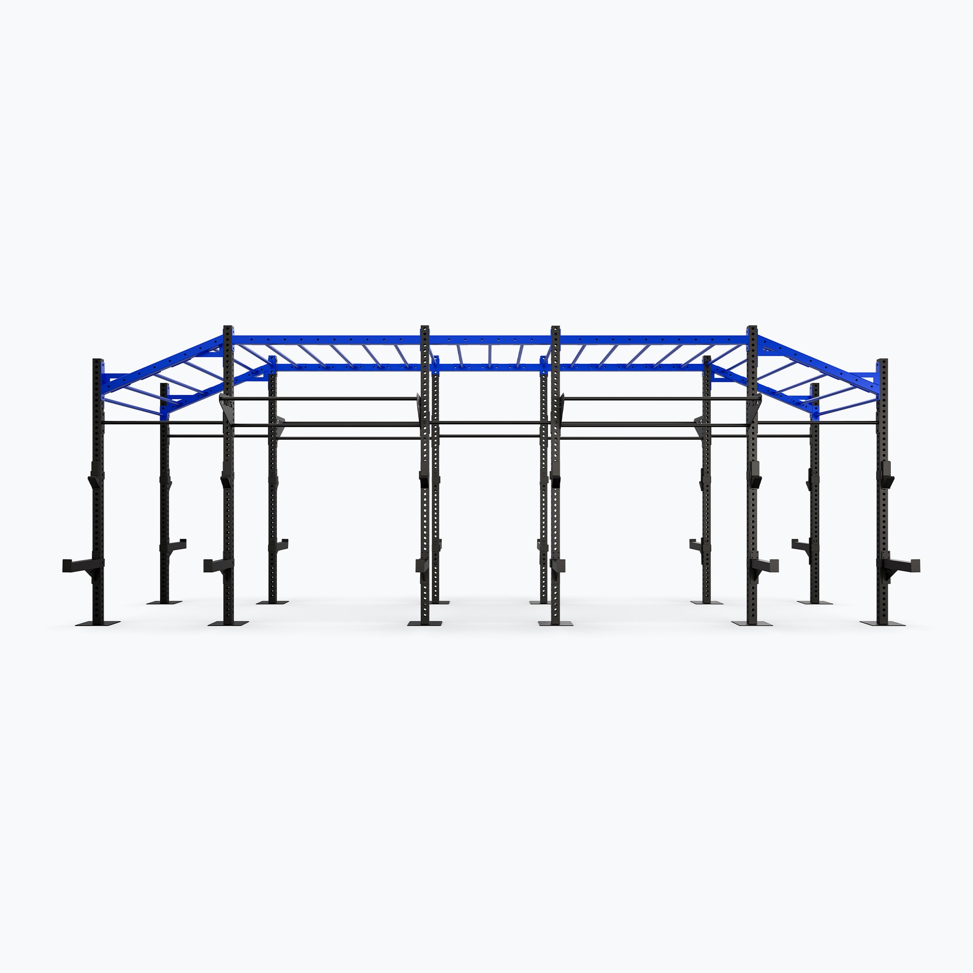 OUTDOOR 24' DOUBLE-SIDED MULTI-HEIGHT MONKEY BAR RIG