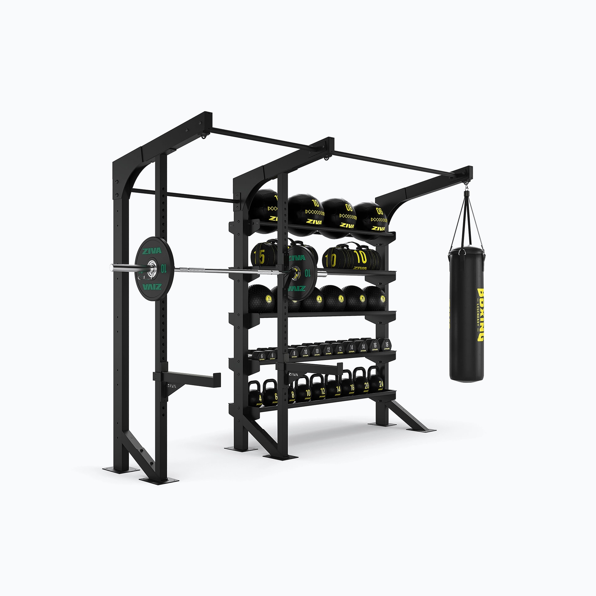XP2 SQUAT RACK + XP2 UNIVERSAL STORAGE RACK