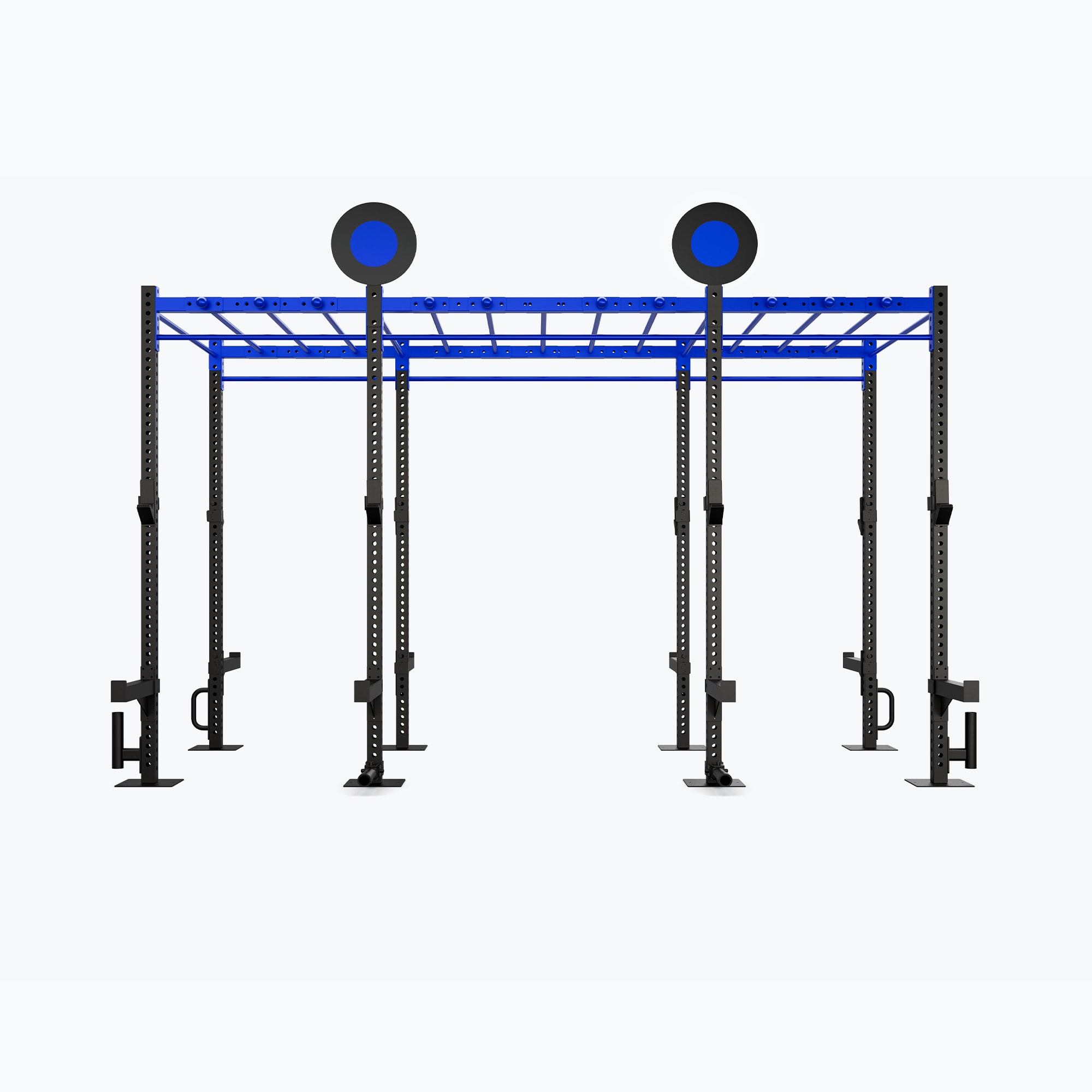 OUTDOOR 14' DOUBLE-SIDED FREESTANDING MONKEY BAR RIG - ZIVA
