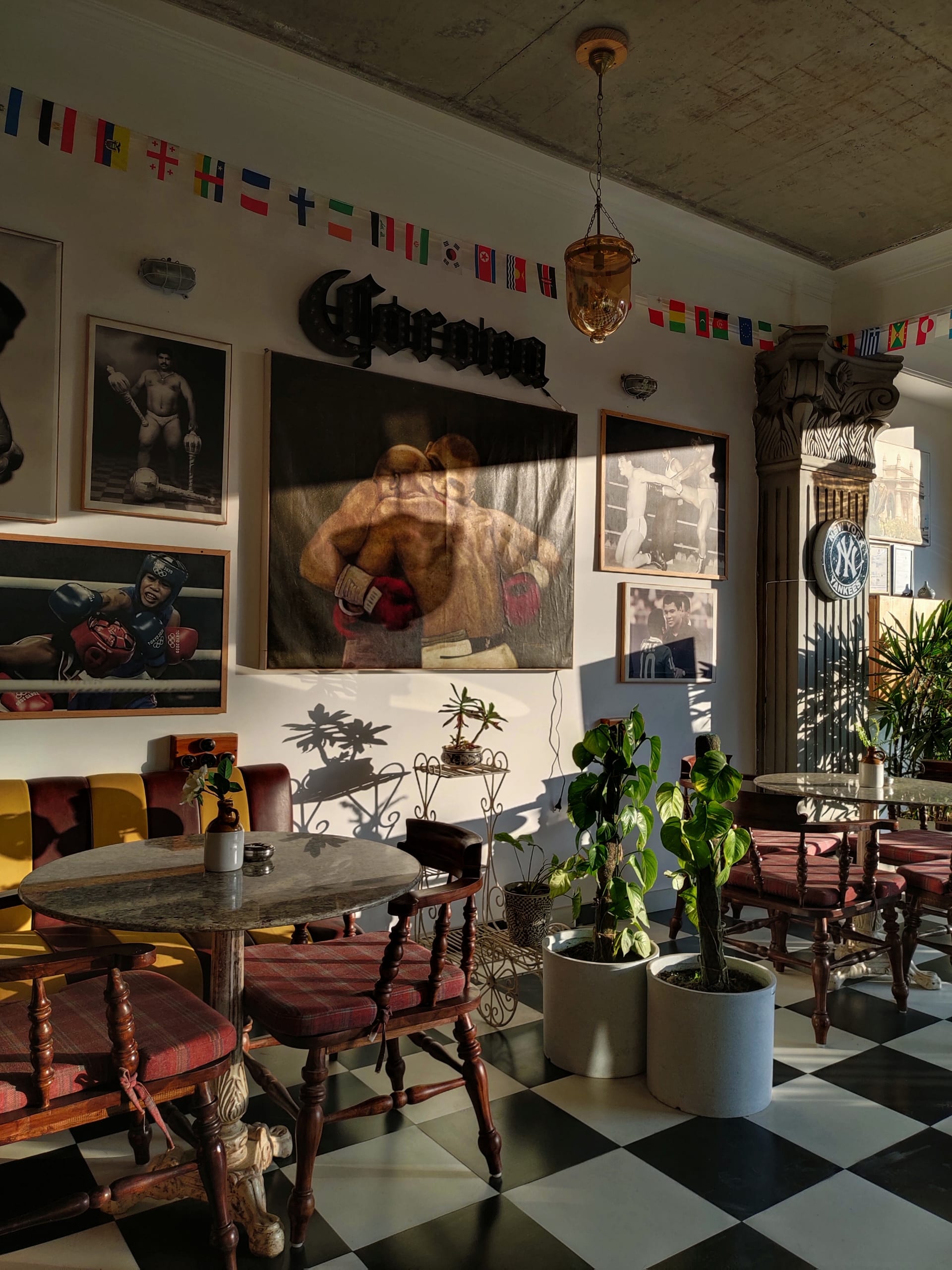 Cozy reading nook at Bistro Cafe Dehradun