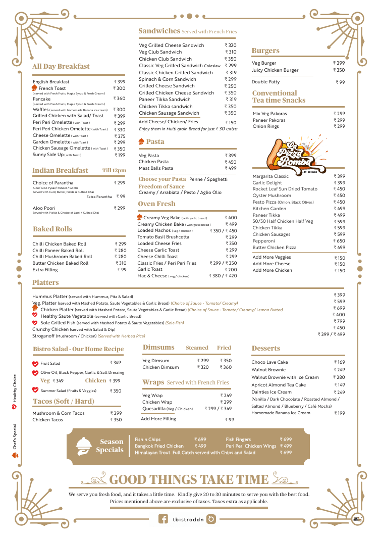 La Pizza Bomba menu page 5