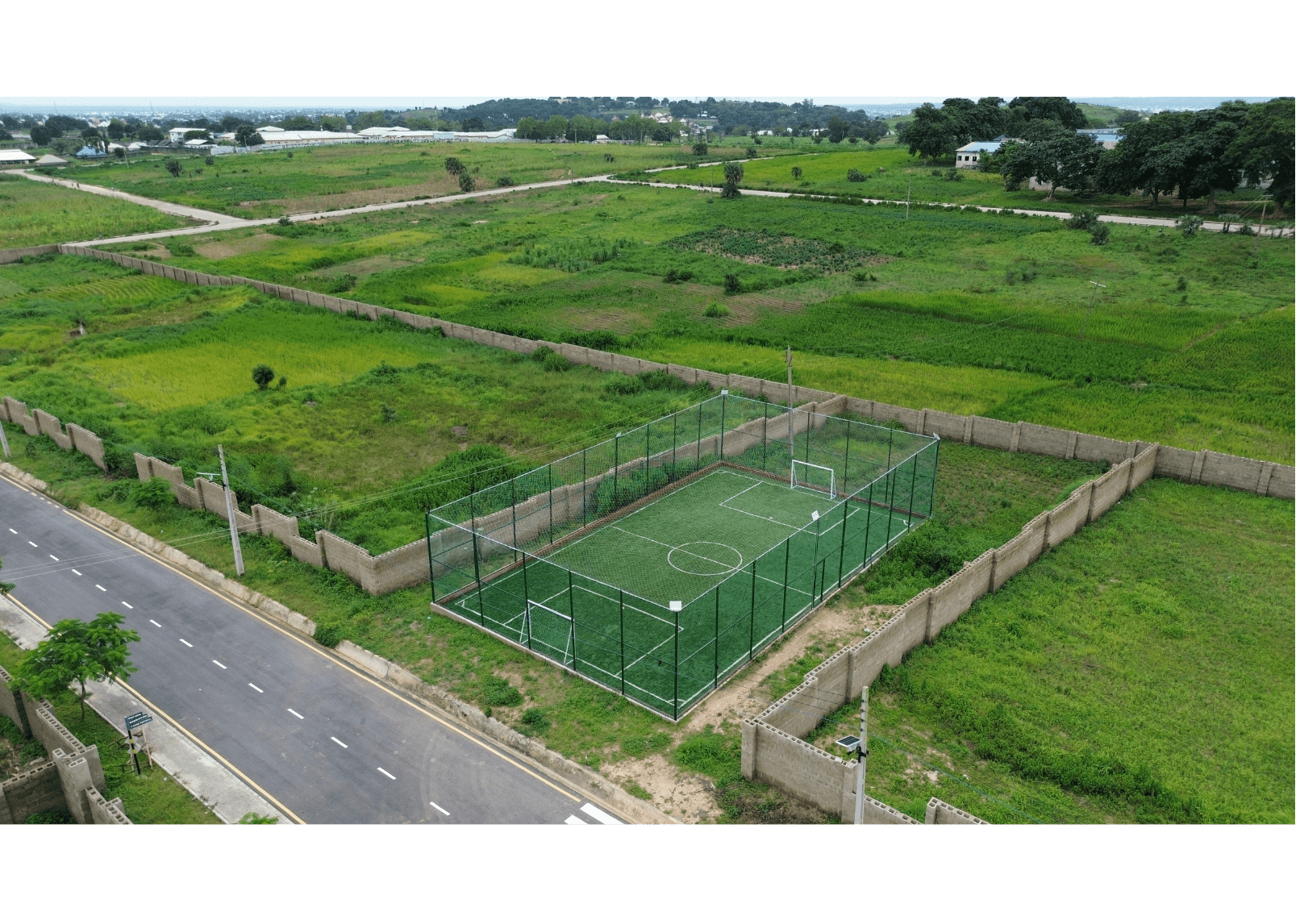 All services in place, construction ready