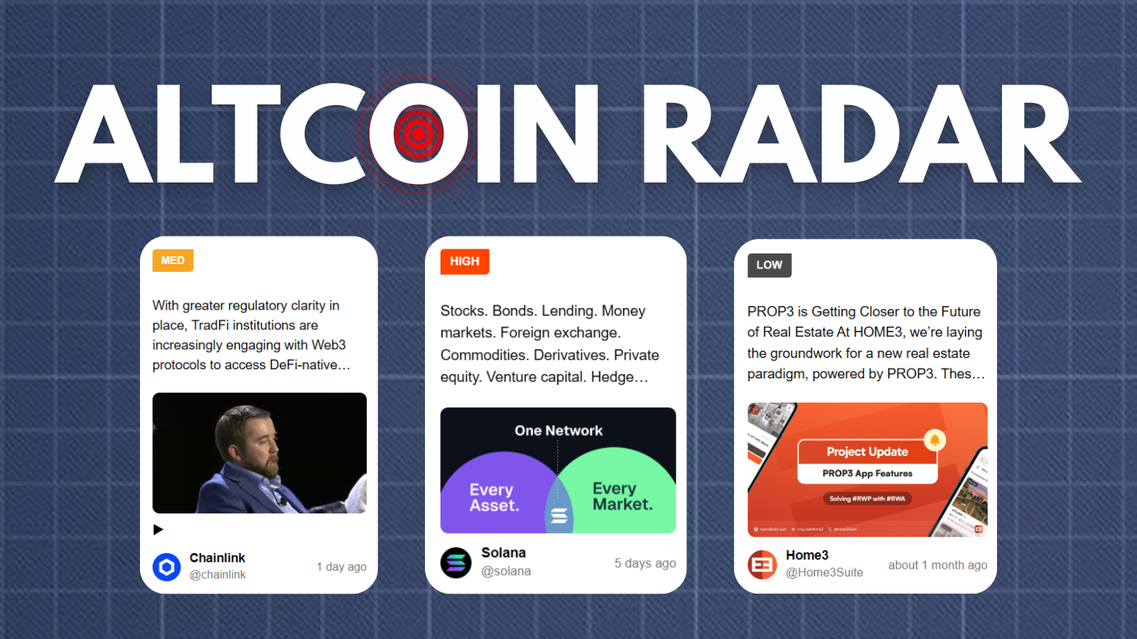 Our Crypto Talk | Altcoin Radar | Real-Time Crypto Signals & Trends From  Projects & Founders