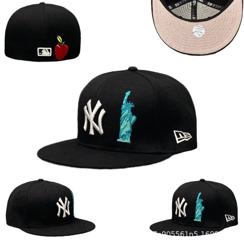 New York Yankees Liberty Cap (Black & Aqua)