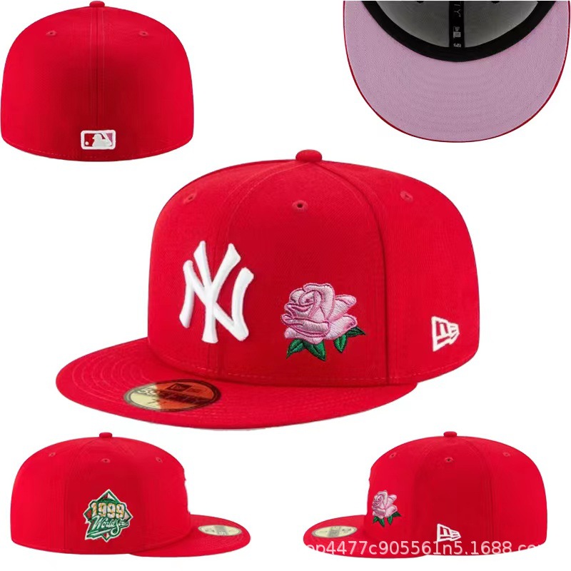 New York Yankees Rose Cap (Red & Pink)