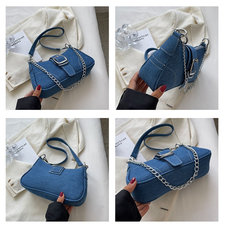 Tele Jean Shoulder Bag with Chain - view 2