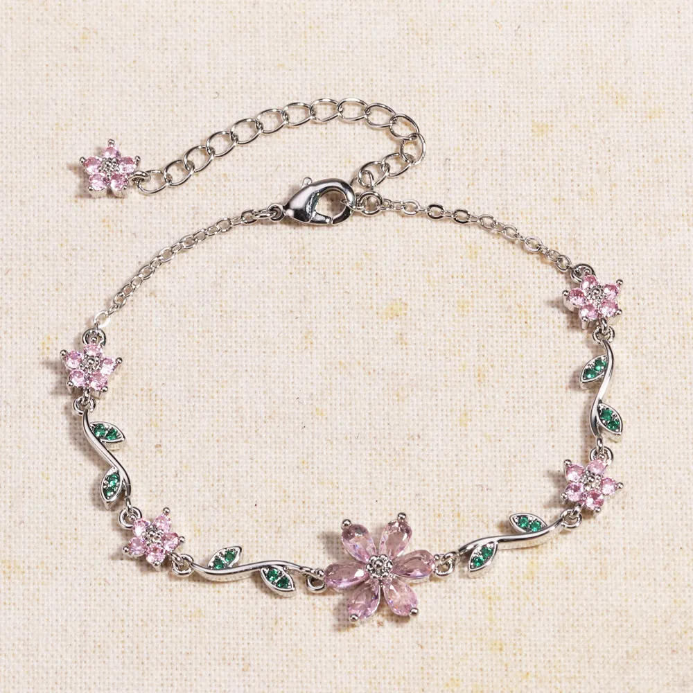 Pandor Bracelet - Silver Flower